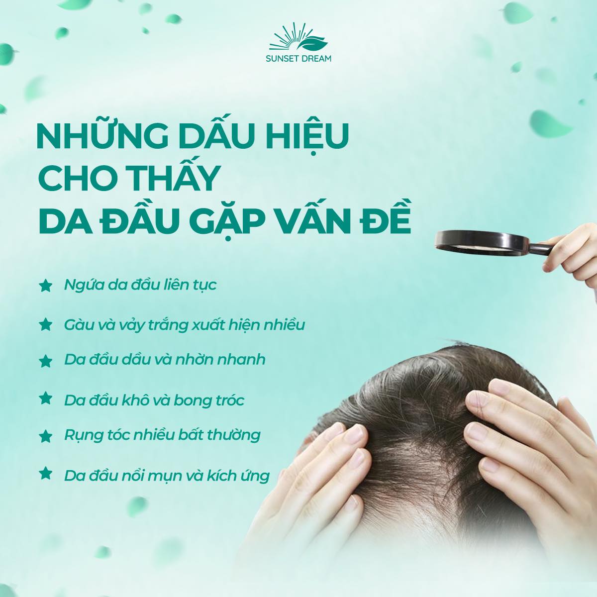 Những dấu hiệu cho thấy da đầu gặp vấn đề 